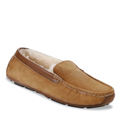 Acorn Men's Sheepskin Driver Indoor & Outdoor Slippers