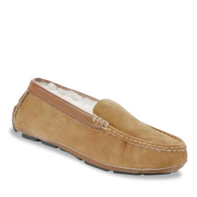Acorn Women's Sheepskin Driver Indoor & Outdoor Slippers  spice