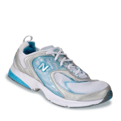 New Balance Women's 743 Tie Athletic Shoes  white/turquoise n/2a