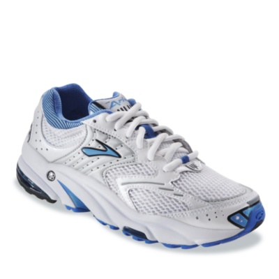 Brooks Womens Ariel Walker Walking Shoes  white/light blue m/b