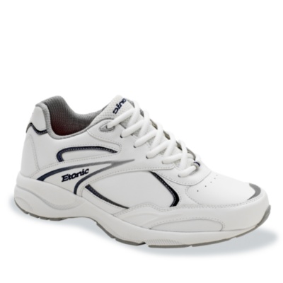 Etonic Worldwide Mens Trans Am Walker Tie Walking Shoes  white/navy m/d