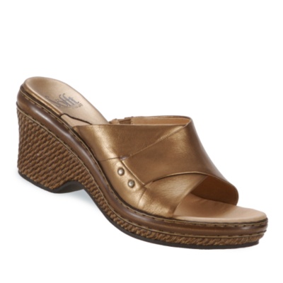 Sofft Women's Paris II Slides  bronze m/b-c