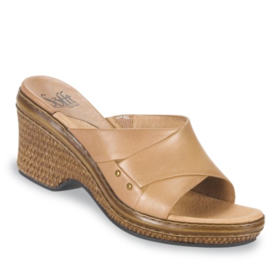 Sofft Women's Paris II Slides  pearlized almond m/b-c