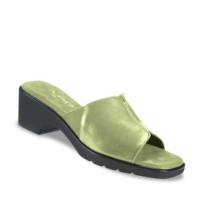 Walking Cradles Women's Natalie Slides  lime ww/2e