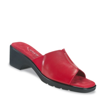 Walking Cradles Women's Natalie Slides  red m/b