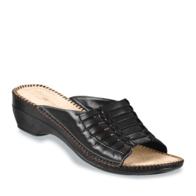 Naturalizer Women's Redford Huarache Slides  black m/b