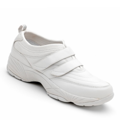 Propet Mens Double Hook-and-Loop Walker  sport white m/d