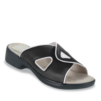 Propet Women's 'Capri Walker 2' Slides black/white ww/2e