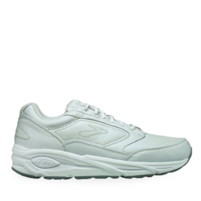 Brooks Mens Addiction Walker Tie Walking Shoes  white m/d
