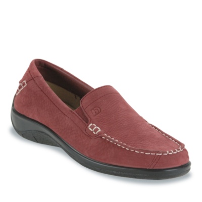 Hotter Women's Dash Slip-Ons  fire red nubuck m/b