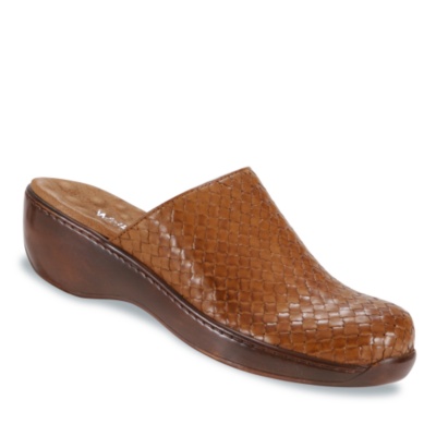 Walking Cradles Womens Peyton Clogs  light tan m/b
