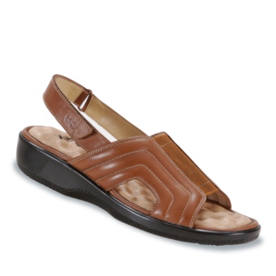 SoftWalk Womens Sunshine Sandals  cognac w/d