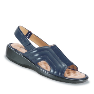 SoftWalk Womens Sunshine Sandals  navy m/b