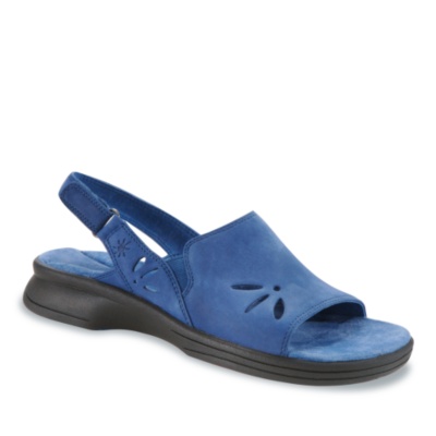 Clarks Womens Sunpop Sandals  midnight blue nubuck w/d