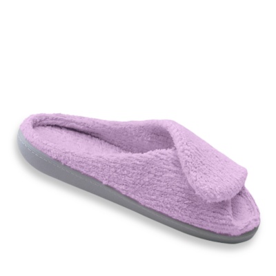 Chenille Women's Clog Slippers  lavender m/b