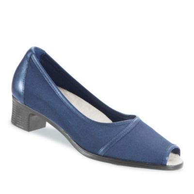 FootSmart Women's Lily Peep Toe Slip-Ons - 71742