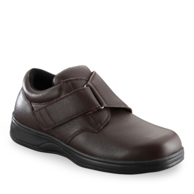 OrthoFeet Men's Easy Close Slip-Ons  brown m/c-d