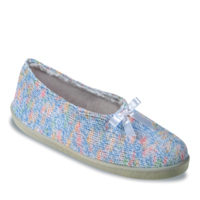 FootSmart Women's 'Confetti Ballerina' Slippers  blue multi m/b