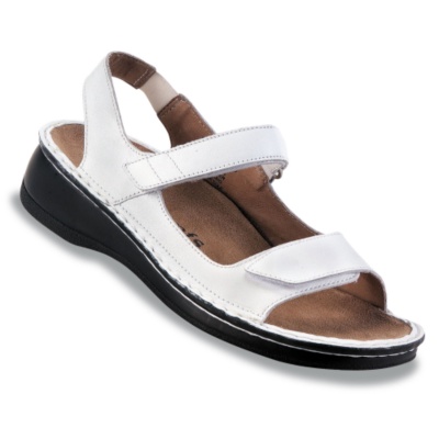 Kumfs Women's 'Moritz' Sandals  white m/b