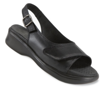 Maravilla Women's Sheila Sandals  black leather m/b