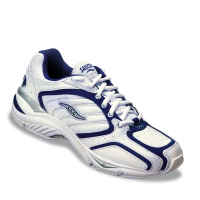 Saucony Women's Grid Motion 5 Athletic Shoes  white/navy/silver m/b