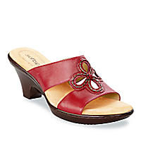 SoftSpots Women’s Violet Slides — as flexible as a sneaker, as cushiony as a pillow and as pretty as a flower!