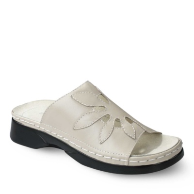 Propet Women's Sunburst Walker Slides  bone leather w/d