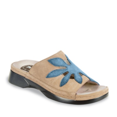 Propet Women's Sunburst Walker Sandals   taupe/denim nubuck ww/2e