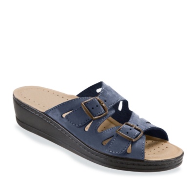 Fly Flot Women's 'Dana' Slides  navy nubuck
