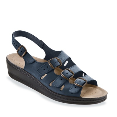 Fly Flot Women's 'Dale' Sandals  navy nubuck