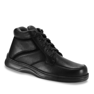 Orthofeet Men's Tie Boots  black w/2e