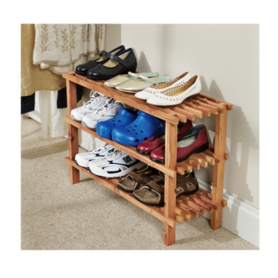 Three Tier Cedar Shoe Rack - 90109