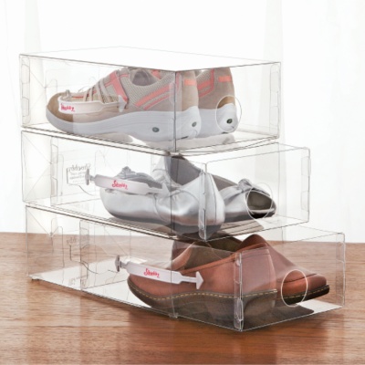 Shoebby Crystal Clear Shoe Box, Set of 3 - 90135