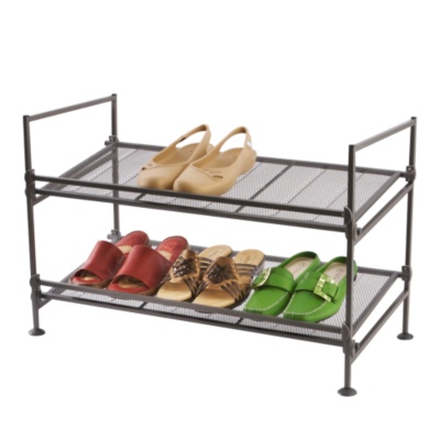 Organize It All 2-Tier Mesh Shoe Rack, Each
