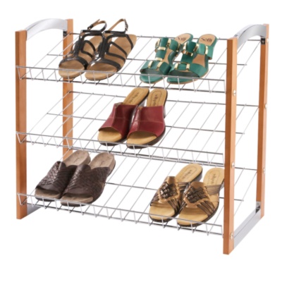 Organize It All 3-Tier Shoe Rack, Each - 90156