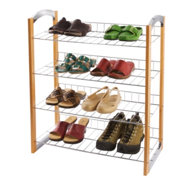 Organize It All 4-Tier Shoe Rack, Each
