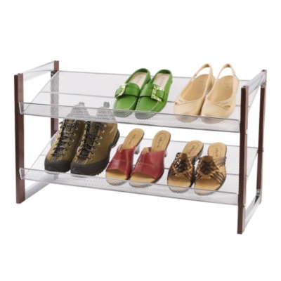 Organize It All 2-Tier Stackable Shoe Rack, Each
