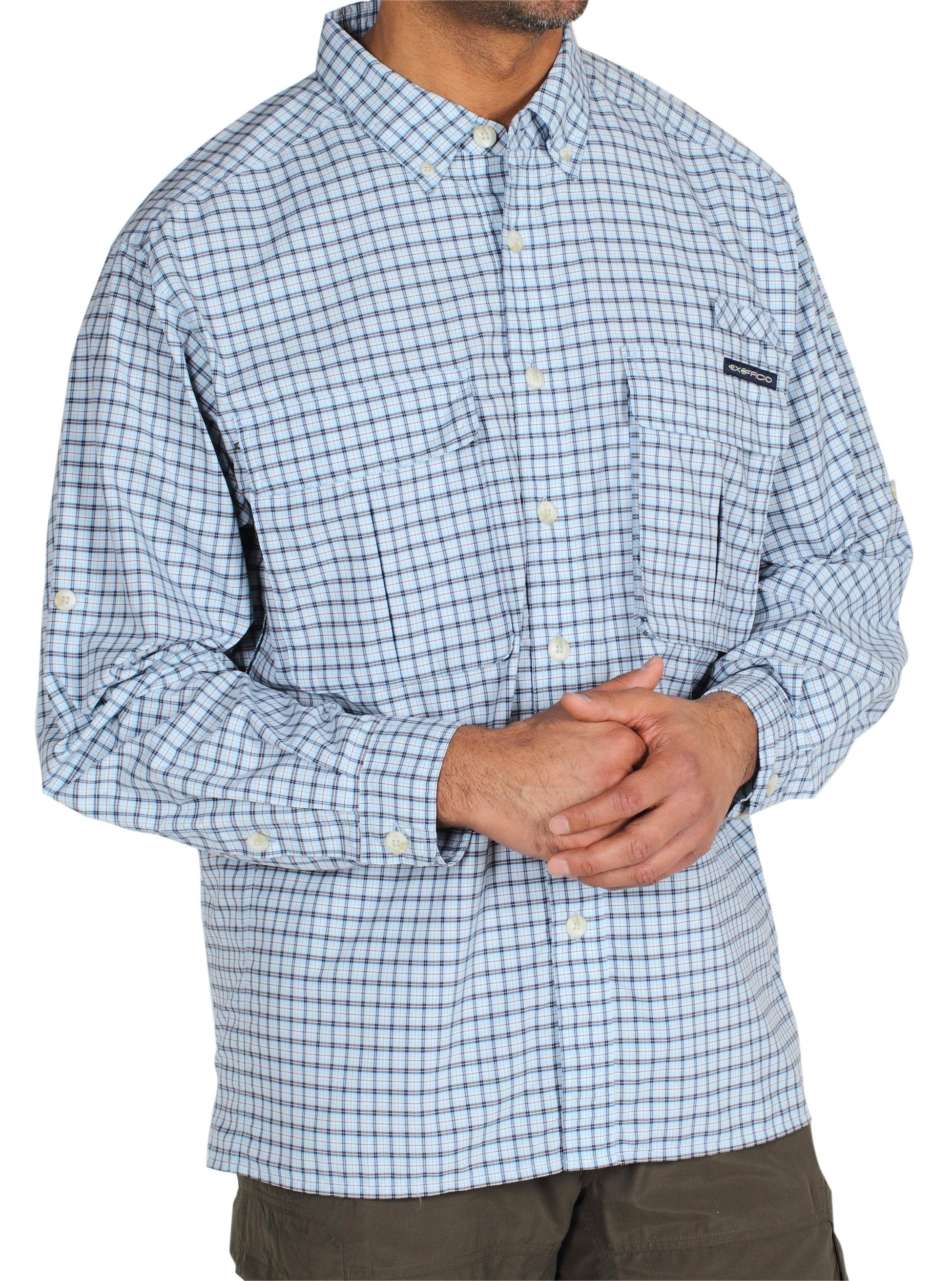 Men's Air Strip™ Lite Micro Plaid Long-Sleeve Shirt