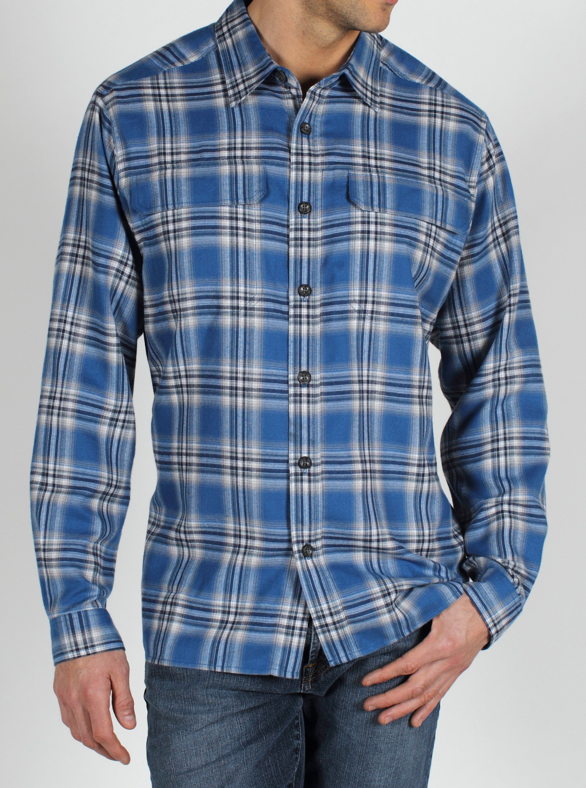 The Trailing Off Macro Plaid Flannel Shirt will keep you comfortable and warm...