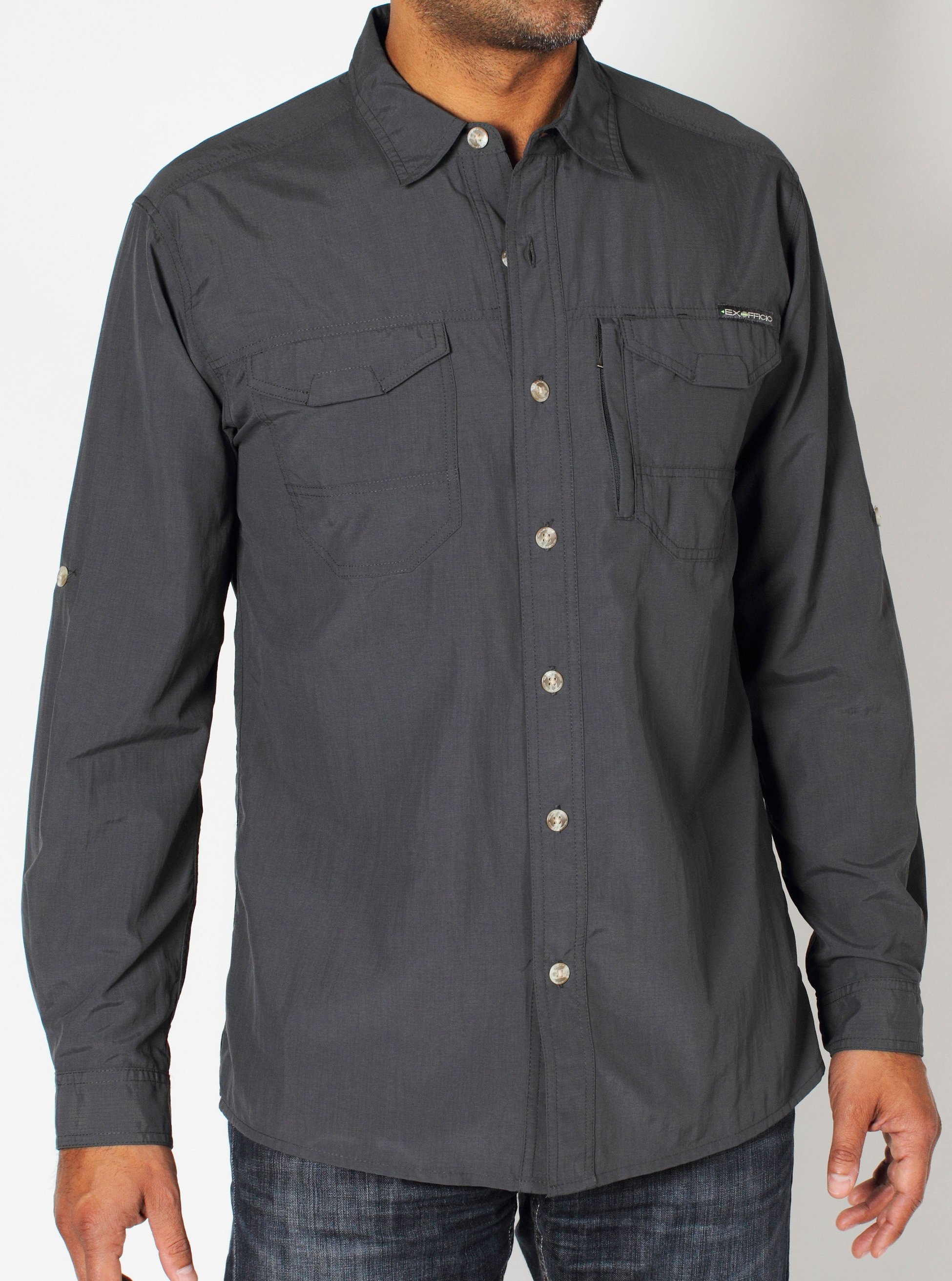 The ruggedly handsome GeoTrek’r Field shirt is perfect for town or trail, ...