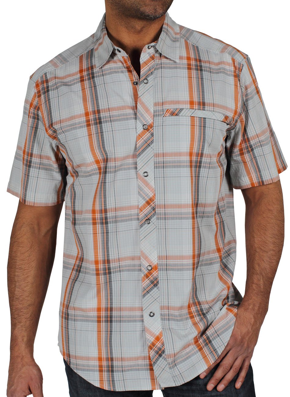 Men's Roughian™ Macro Plaid Short-Sleeve Shirt