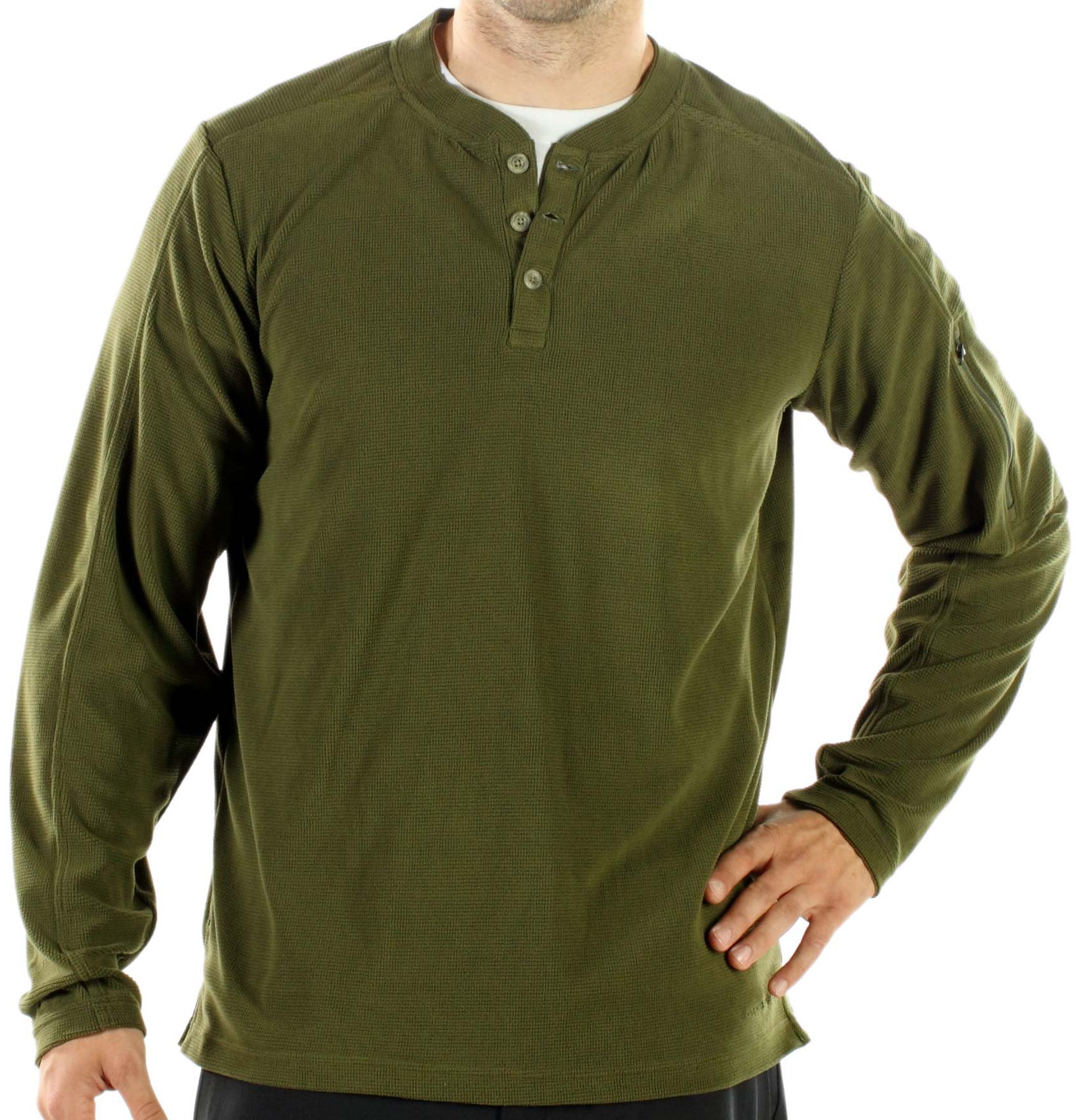 M TANDIGGITY FLEECE HENLEY L/S