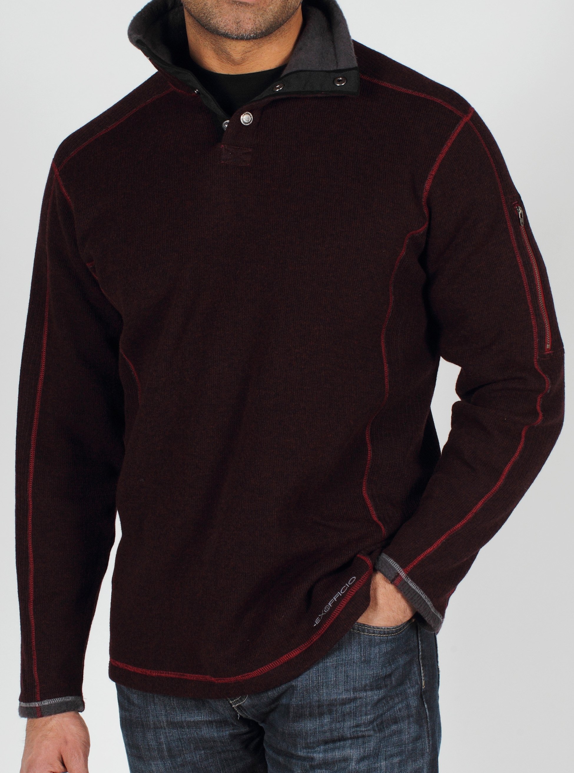 The Roughian Pullover Sweater blends the benefits of wool with a modern look....