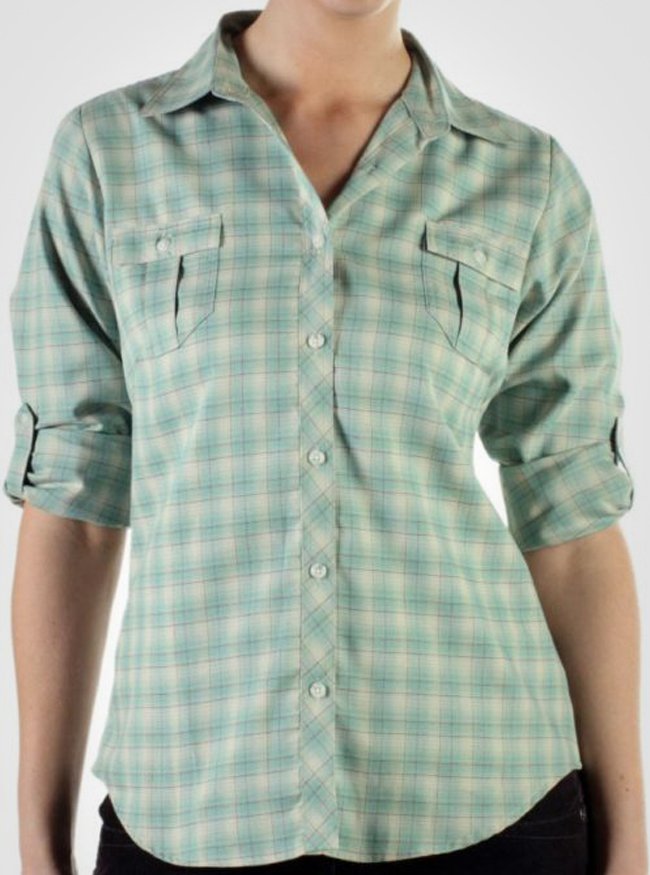 Be light and breezy in the Pocatello Plaid, a soft flannel shirt that is ...