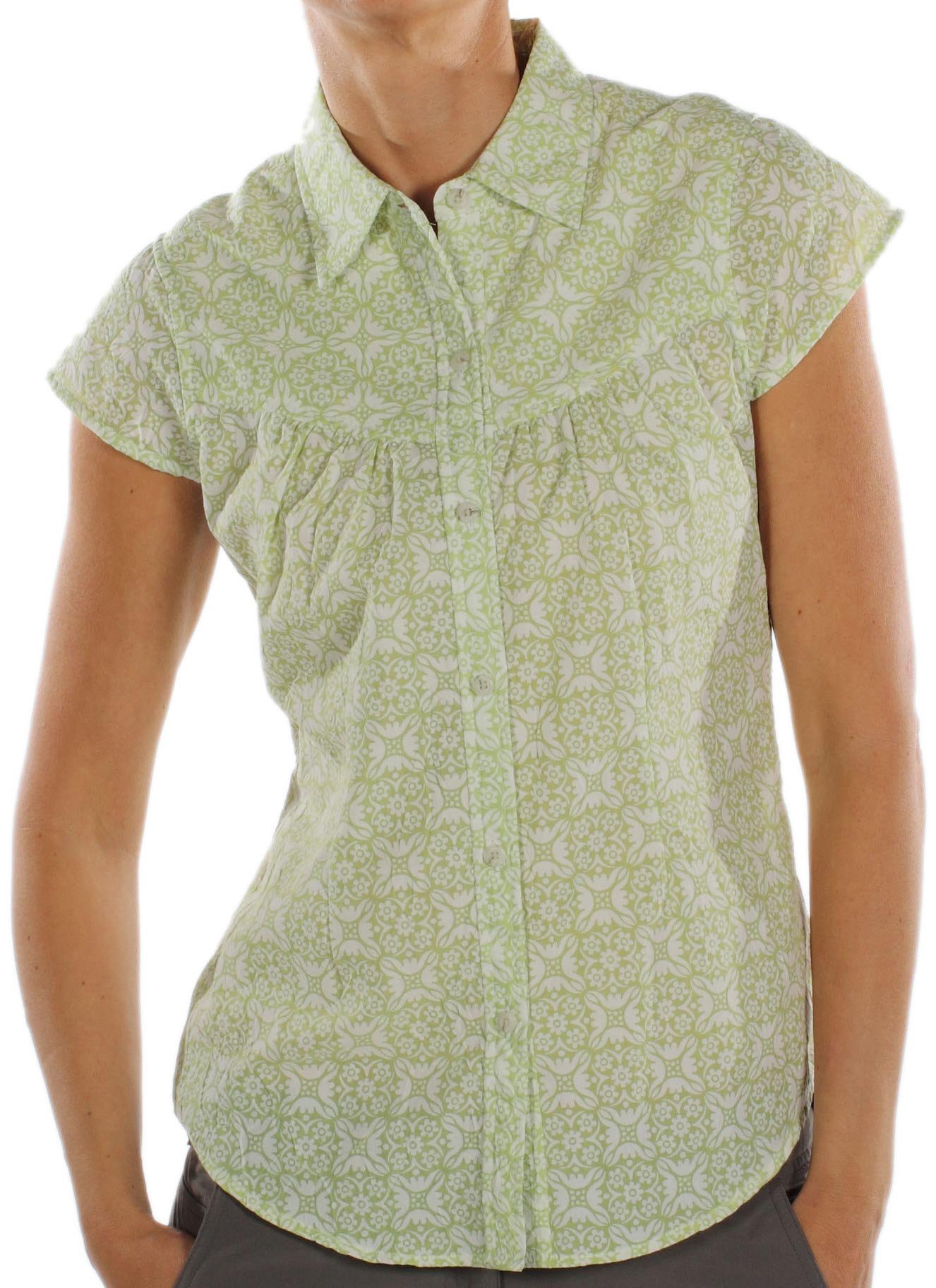 The uniquely ventilated Hanja Shirt has a sheer print to keep you cool and a ...