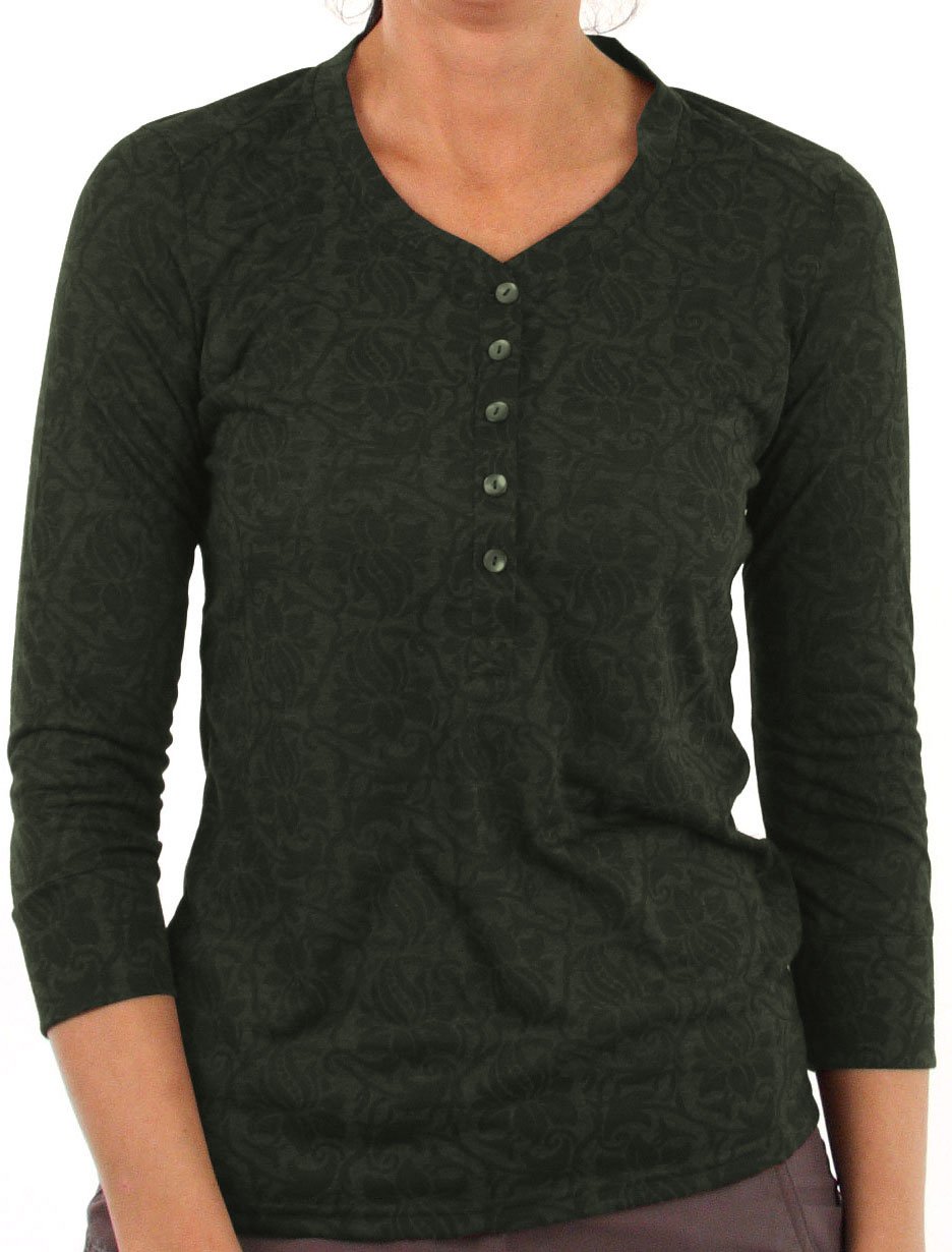 This techy tee will stay as fresh as its flowery print. The aZa Henley's ...