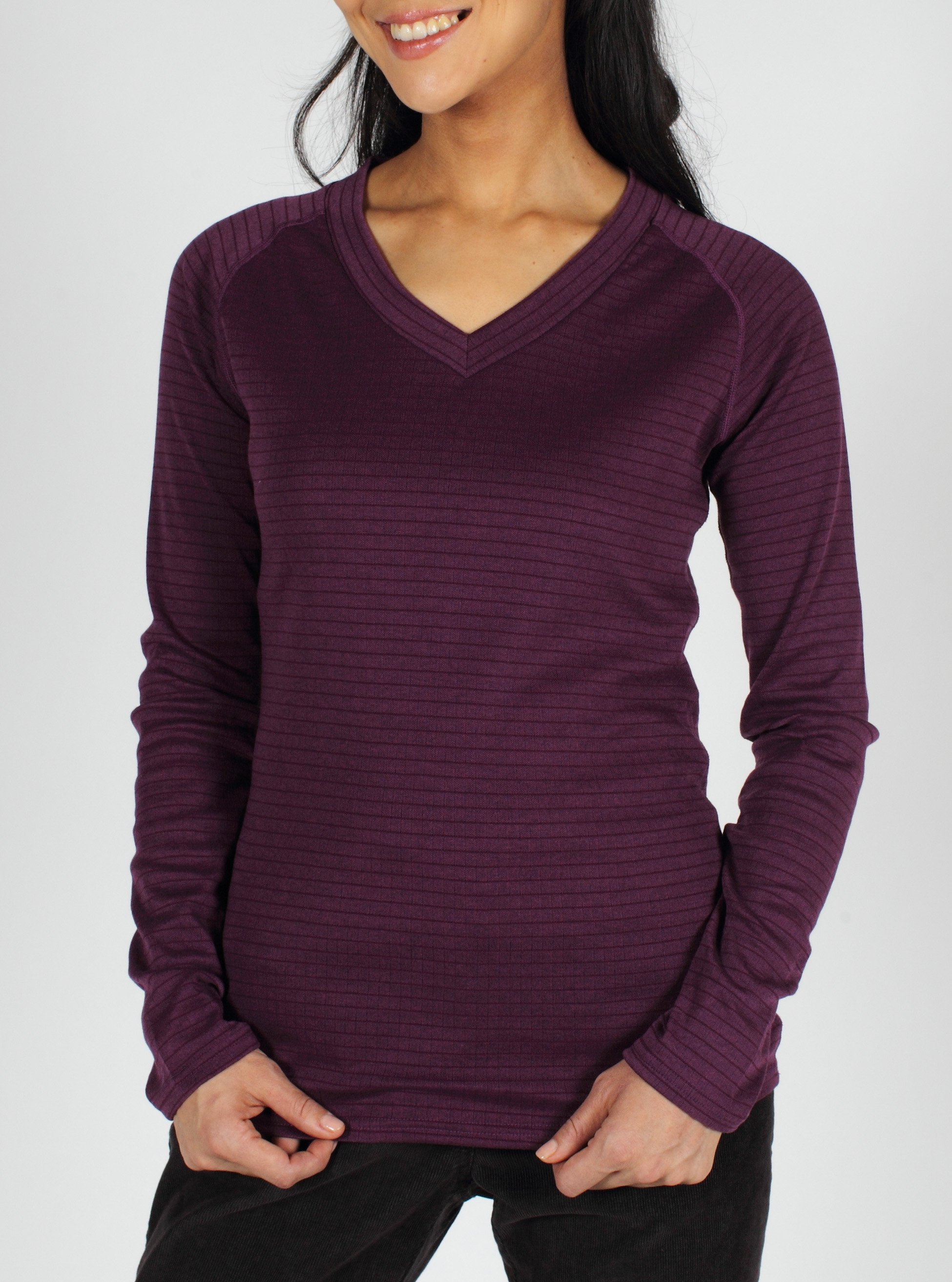 The ExO Dri Lattice V Neck is a performance shirt with a stylish look, and ...