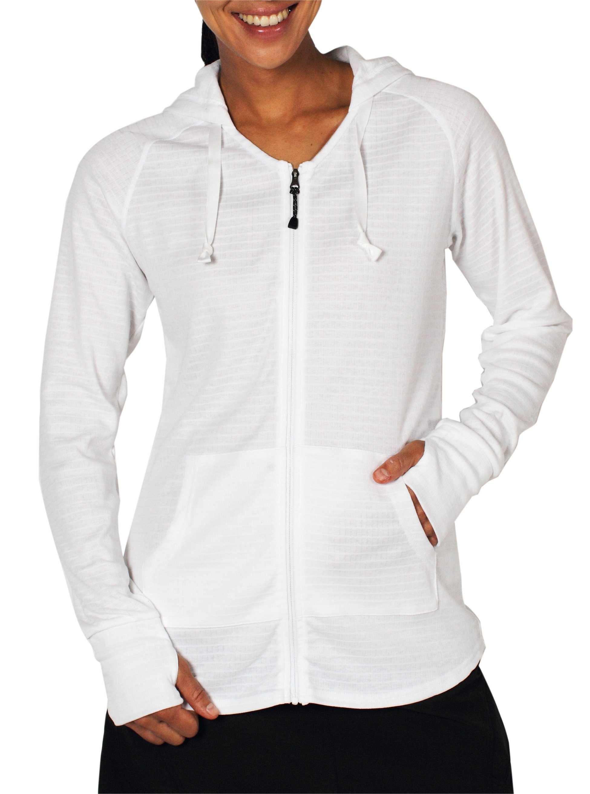 The ExO Dri Lattice Hoody is a performance shirt with a stylish look, and ...
