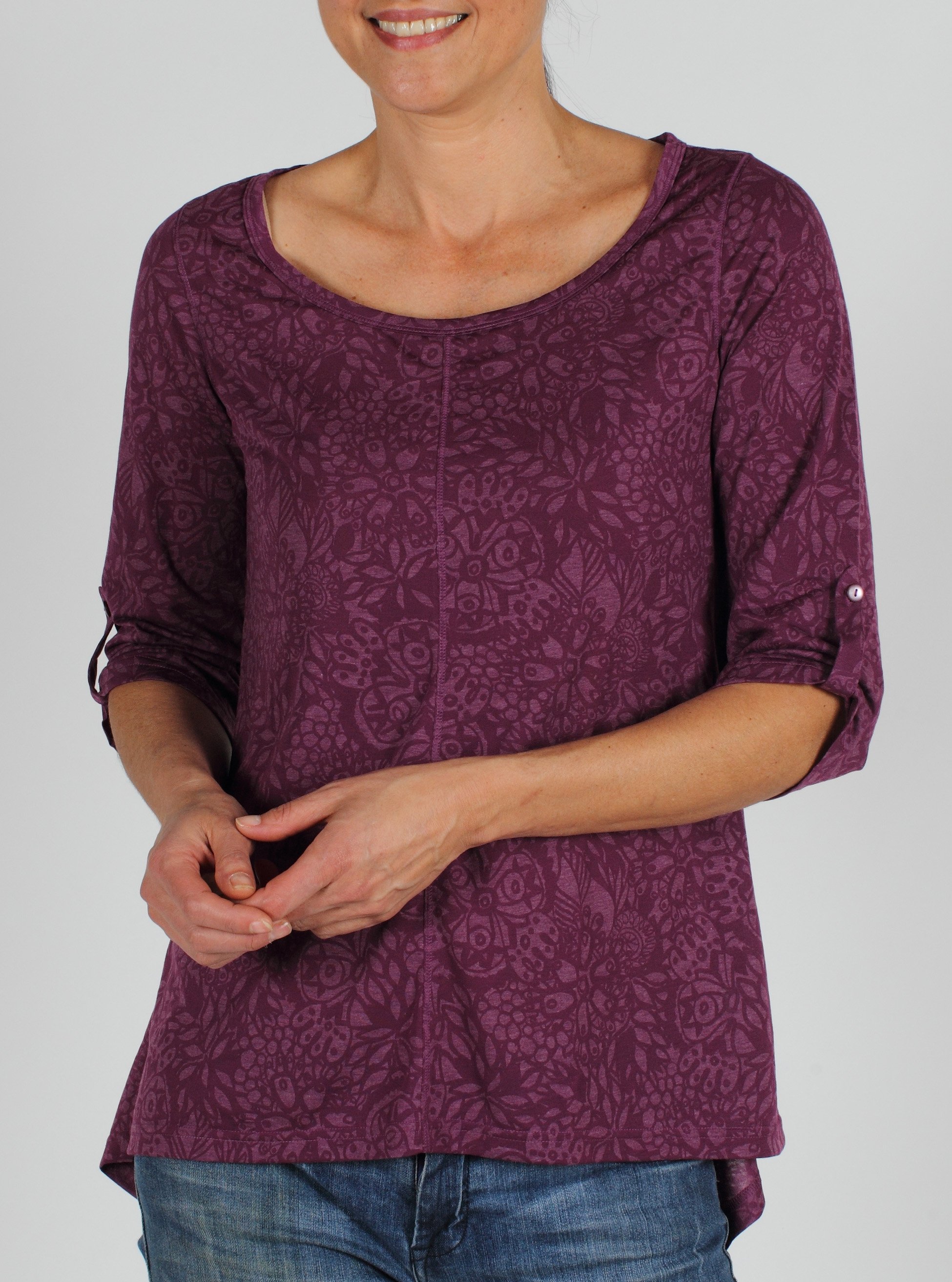 Women's aZa™ 3/4 Sleeve Scoop-Neck Tee