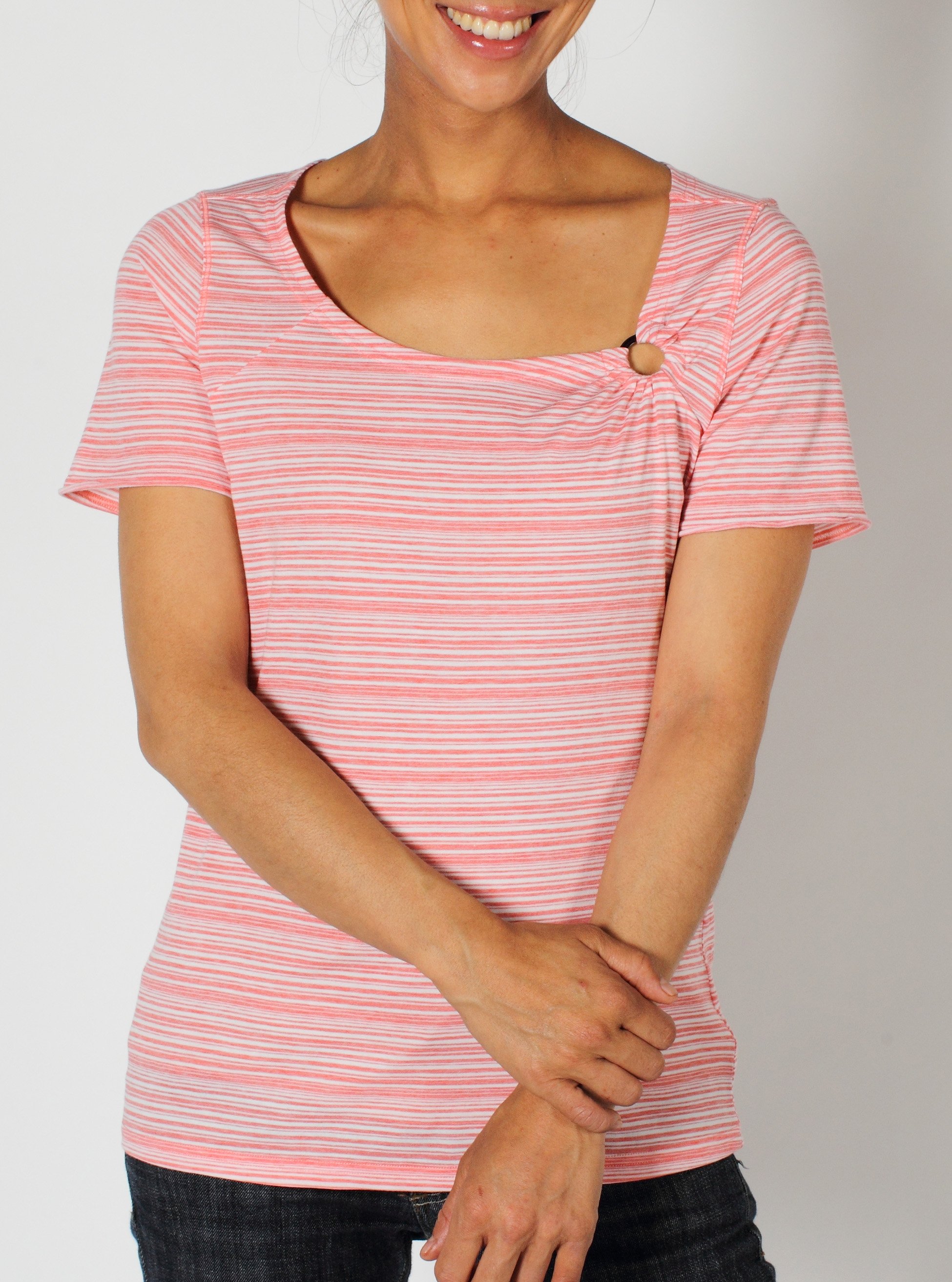 The Go-To Stripe Tee goes beyond being a great basic piece. It features dri ...